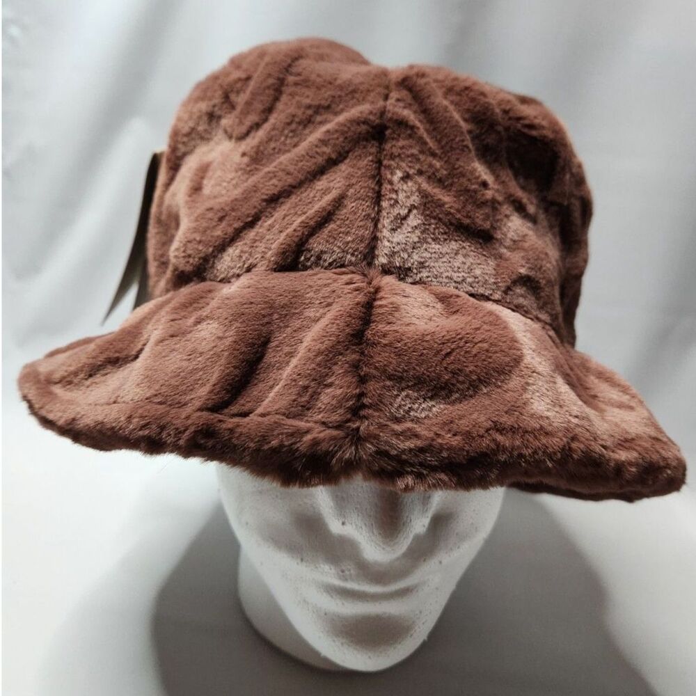 Nike Apex Faux Fur Bucket Hat Brown Medium